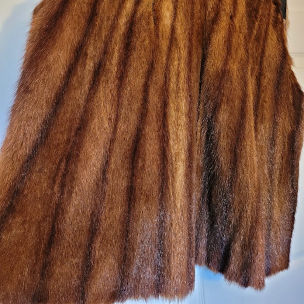 SOLD: Vintage Handmade Fur Vest Costume Renaissance Outlander Cottagecore Hunt - Picture 2 of 15